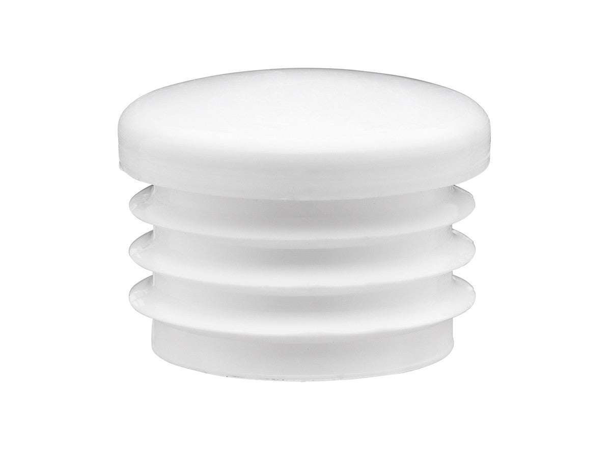 Täckhuvud Plast Vit - 27 mm