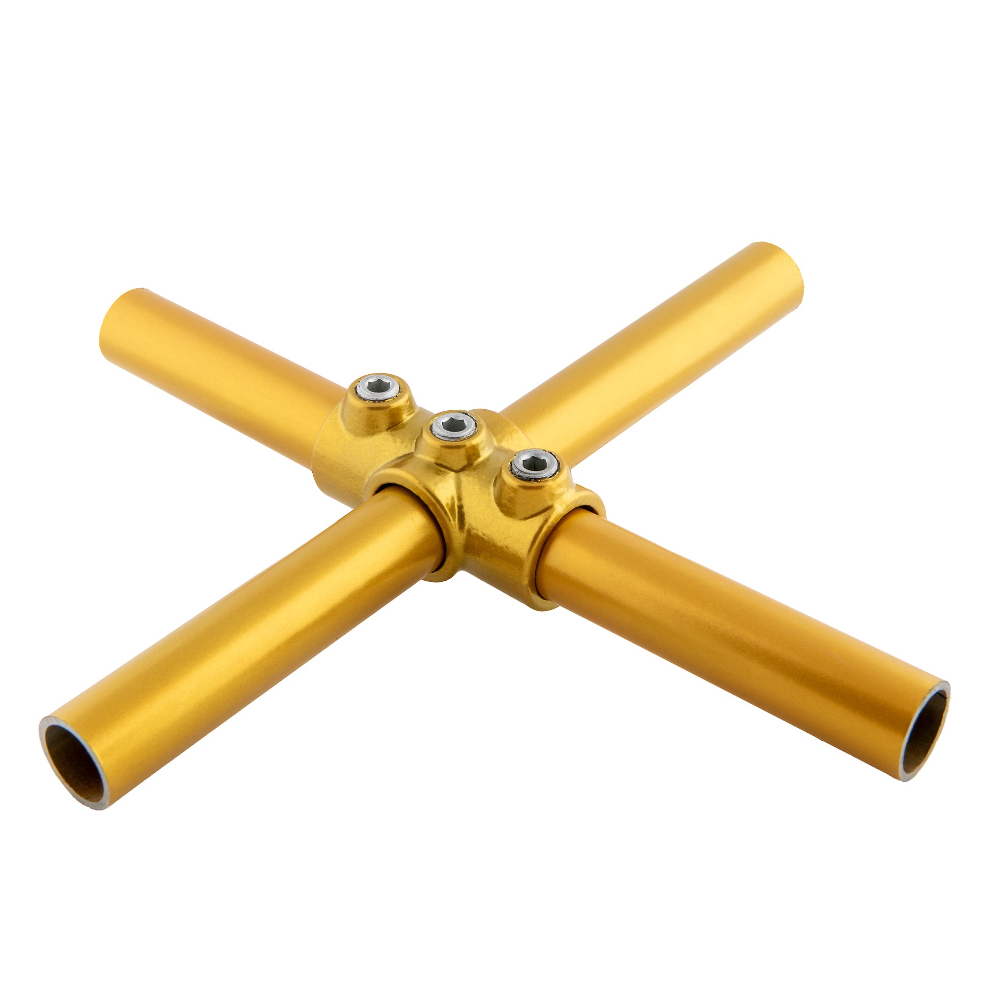 Genomgående korskoppling Guld - 27 mm
