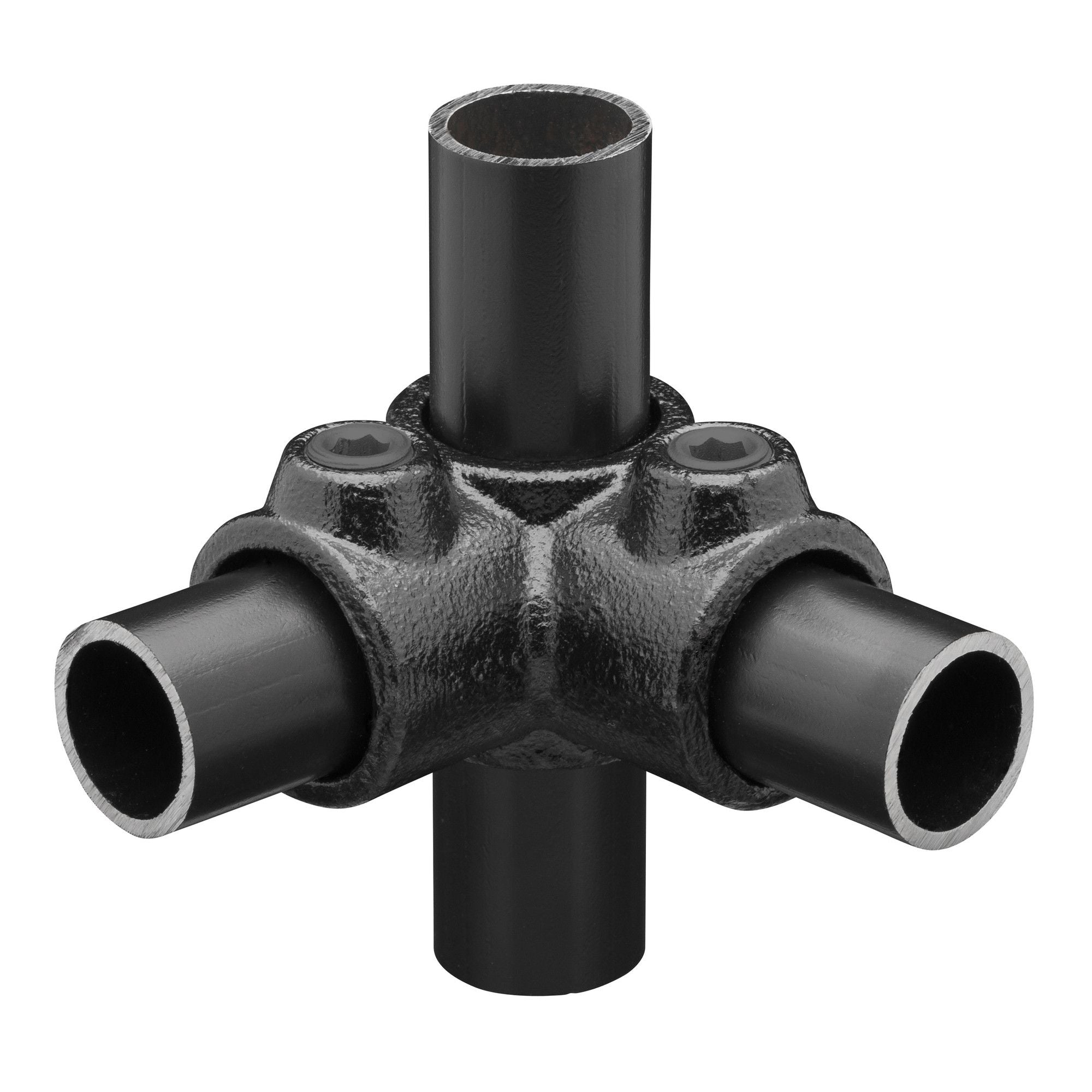 Genomgående 3-vägs Koppling Svart - 48 mm