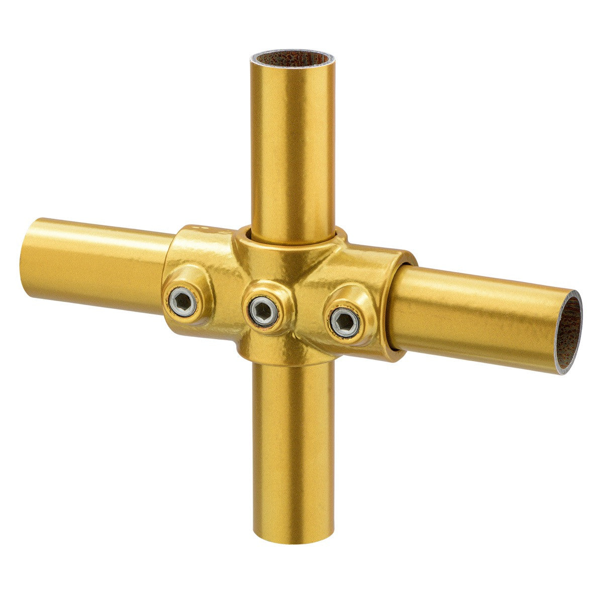 Genomgående korskoppling Guld - 27 mm