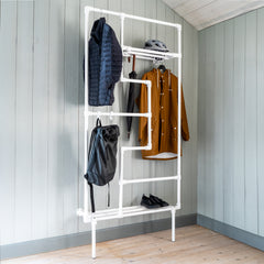 SpaceMaker - Ordning med stil - Vita rör/vita kopplingar