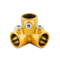 3-vägs Koppling Guld  - 27 mm