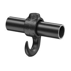 Svart 90-graders krök - 34 mm