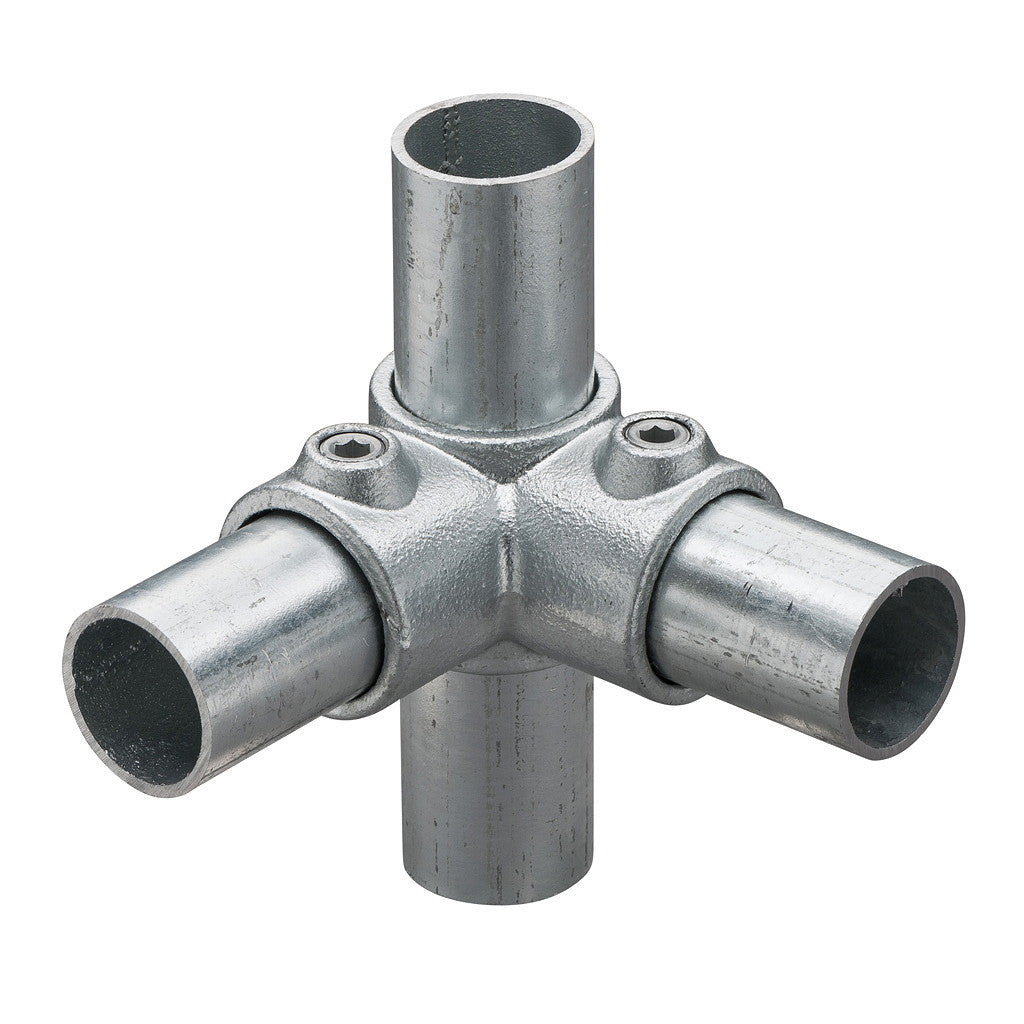 Genomgående 3-vägs Koppling Stål  - 48 mm
