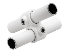 Genomgående 2-vägs Koppling Vit - 34 mm