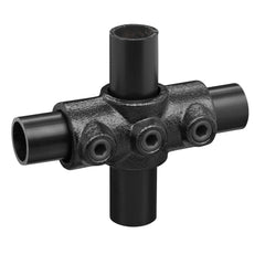 Genomgående Korskoppling Svart - 34 mm