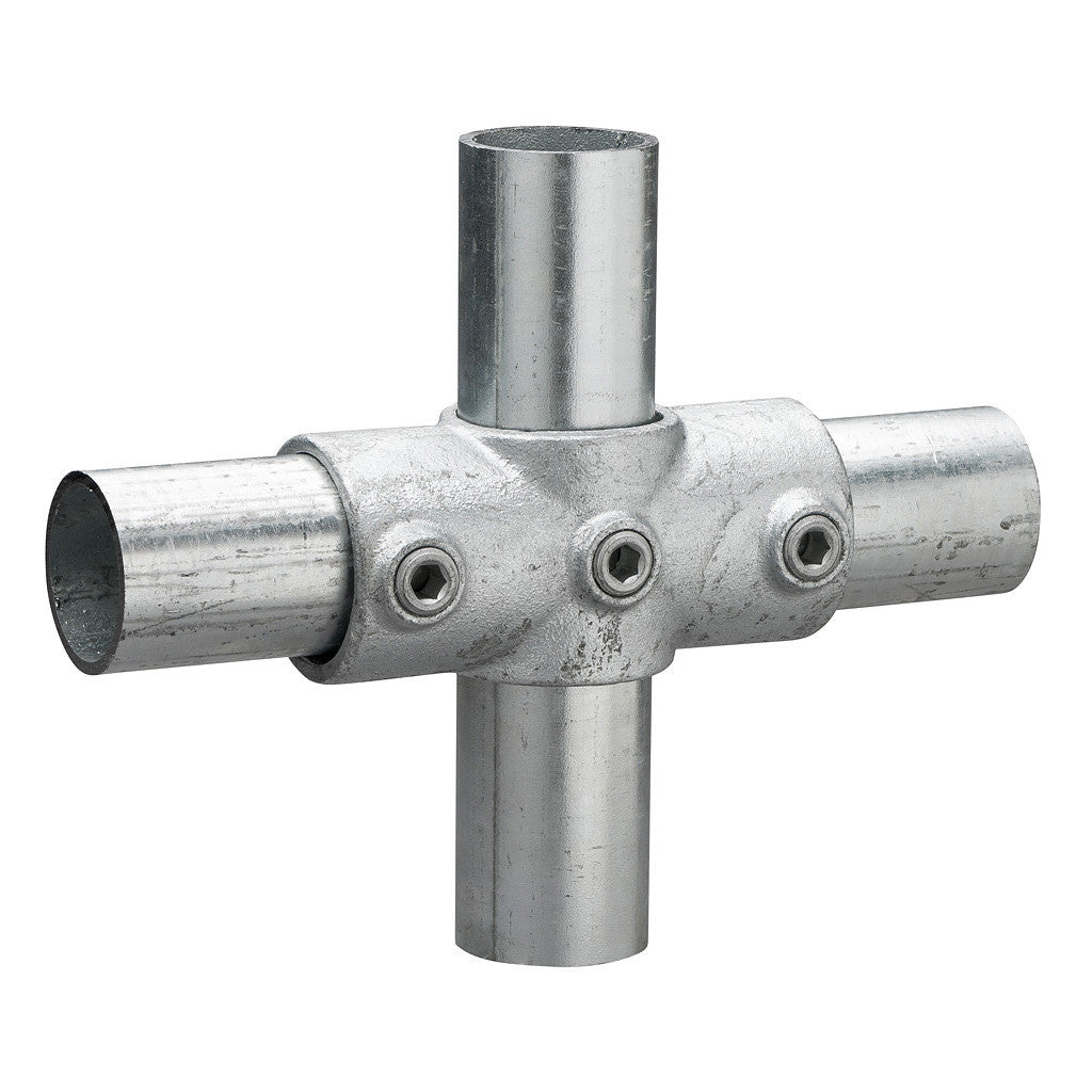 Genomgående Korskoppling Stål - 48 mm