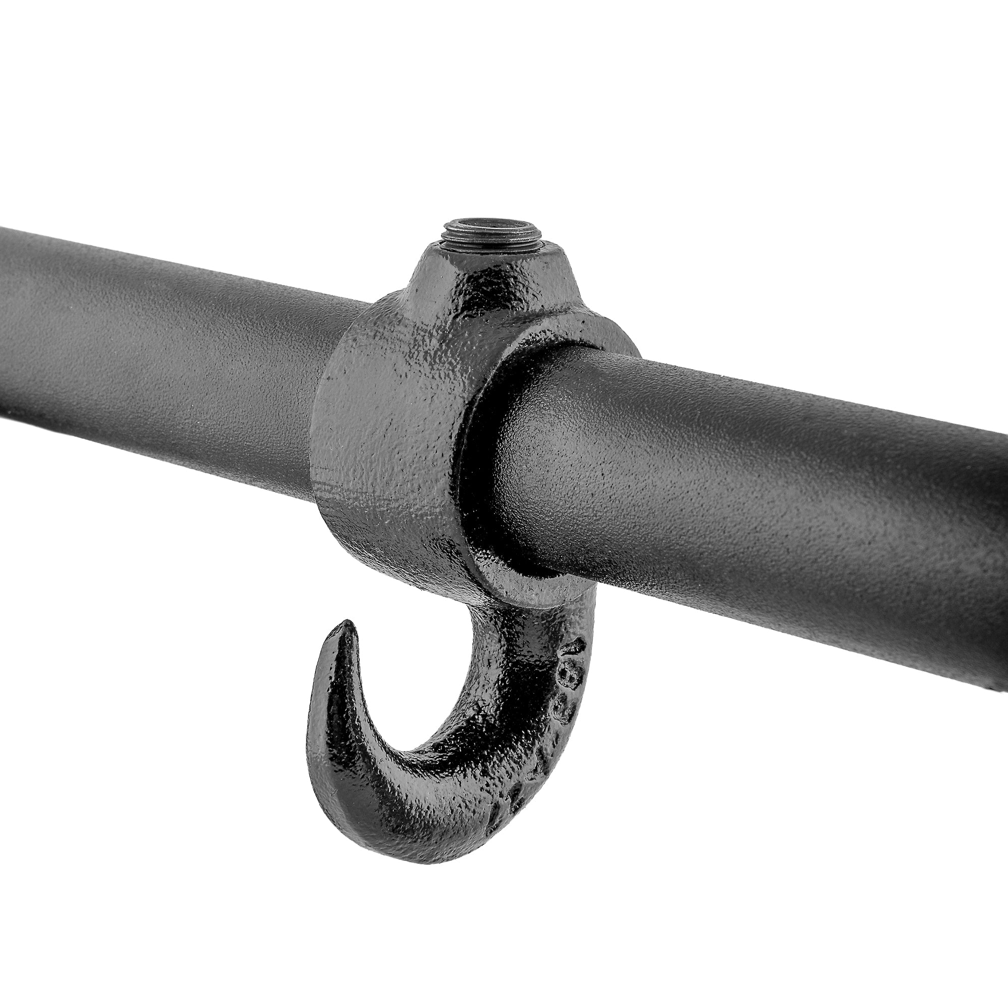 Svart 90-graders krök - 27 mm