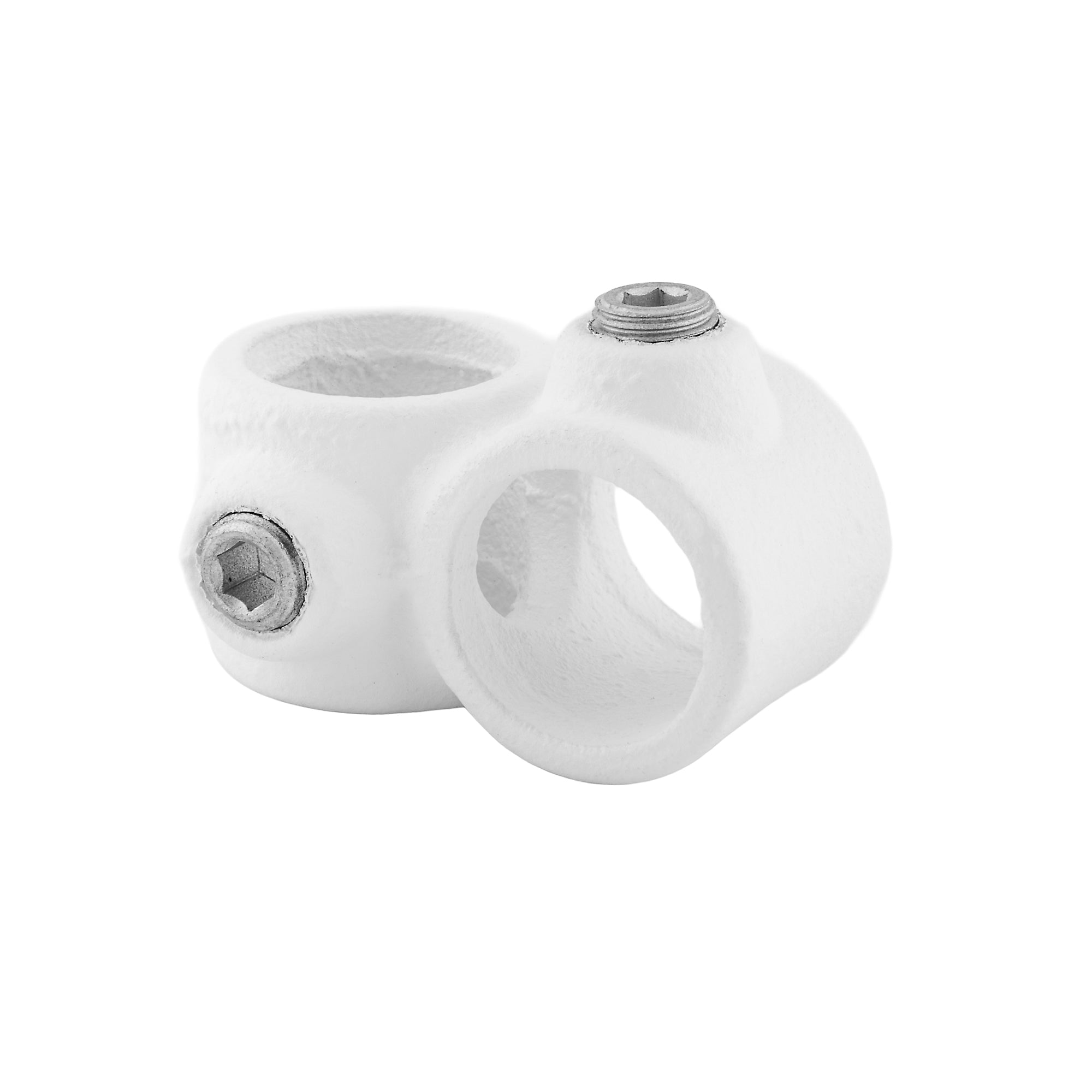 Genomgående 2-vägs Koppling Vit - 27 mm