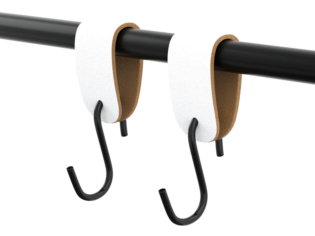 S-krok Med Läderband - Vit